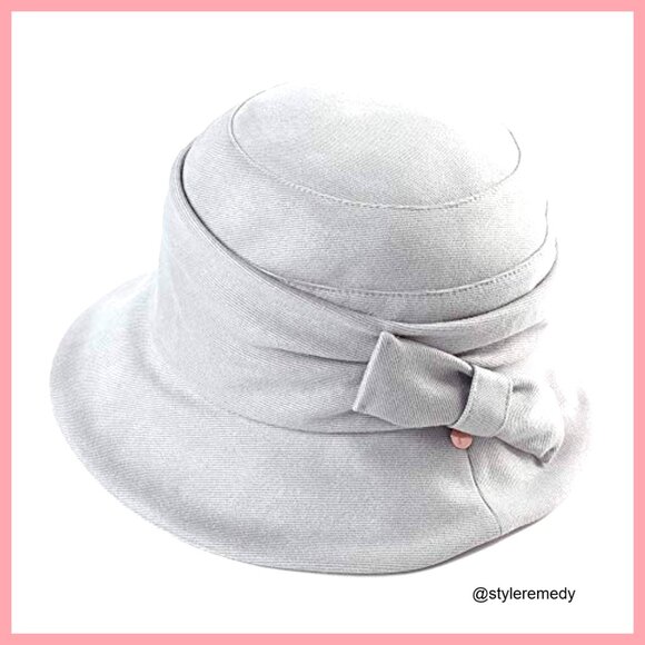 Polyester Blend Cloche Bucket Hat Packable Crushable Fedora main image 6
